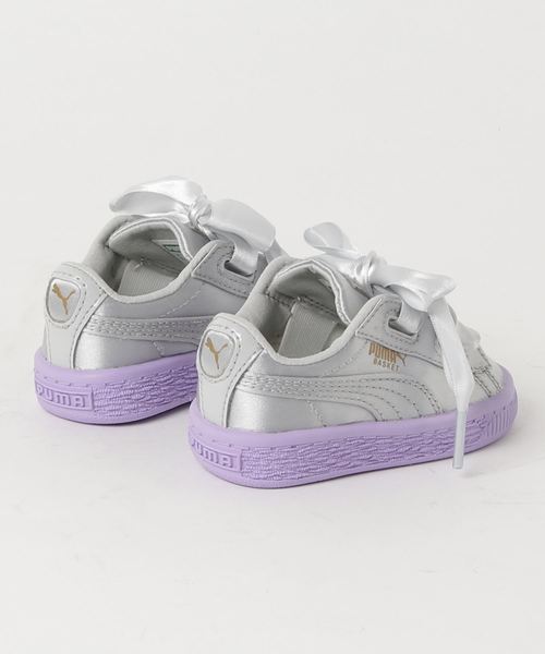 PUMA(プーマ)の「バスケット ハート トゥイーン インファント (KIDS)(スニーカー・キッズ・グレー/ピンク/ブルー・13cm/15.0cm/14cm/16.0cm/12cm)」の4枚目の写真