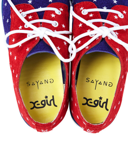 X-girl Stages(エックスガールステージス)の「XGS★ × SAYANG SLIP-ON(その他シューズ・キッズ・ブラック/ネイビー・15cm/17cm/19cm)」の6枚目の写真