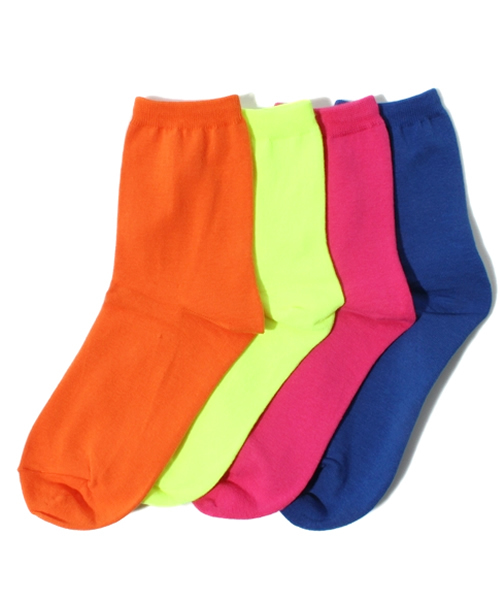 WEGO（ウィゴー）の「WEGO/4P無地ソックス（ソックス/靴下・レディース・その他1/その他2/その他3・FREE）」の2枚目の写真