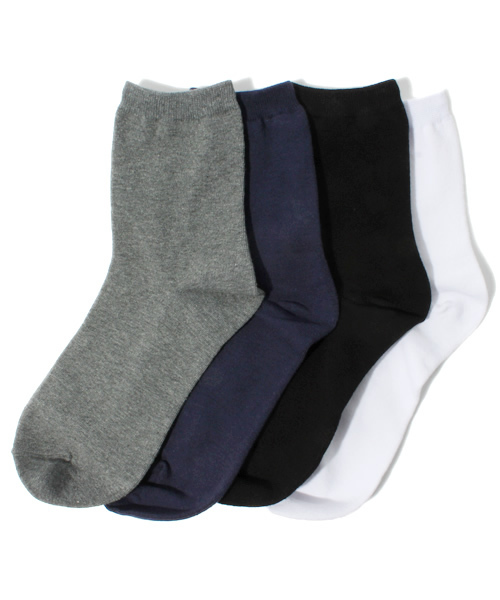 WEGO（ウィゴー）の「WEGO/4P無地ソックス（ソックス/靴下・レディース・その他1/その他2/その他3・FREE）」の3枚目の写真