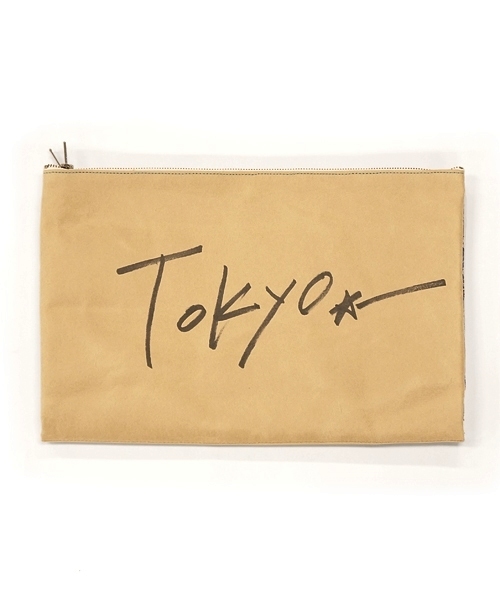 And A（アンドエー）の「転写クラッチバッグ (MATATABI)（クラッチバッグ・メンズ・ライトグレー/ベージュ/キャメル/ブラウン/ホワイト/ブラック/ブラウン系その他/その他1/スミクロ/ベージュ系その他/ナチュラル/ネイビー・FREE）」の18枚目の写真