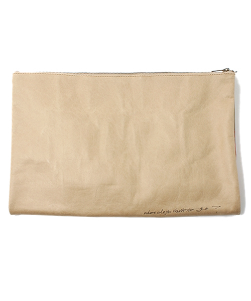 And A（アンドエー）の「転写クラッチバッグ (MATATABI)（クラッチバッグ・メンズ・ライトグレー/ベージュ/キャメル/ブラウン/ホワイト/ブラック/ブラウン系その他/その他1/スミクロ/ベージュ系その他/ナチュラル/ネイビー・FREE）」の22枚目の写真