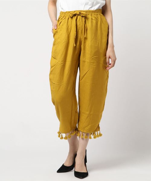 チャイハネ(チャイハネ)の「【チャイハネ】無地タッセルストレートパンツ(その他パンツ・レディース・ブラック/ブルー/オレンジ/ホワイト/イエロー/ブラウン/ピンク・FREE)」の14枚目の写真