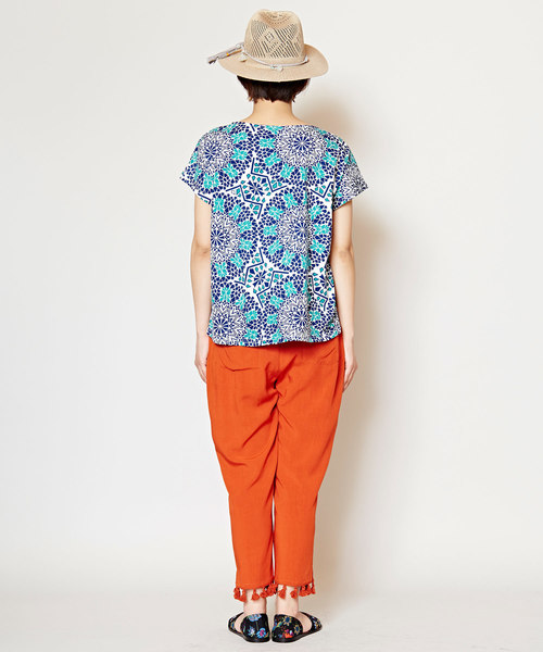 チャイハネ(チャイハネ)の「【チャイハネ】無地タッセルストレートパンツ(その他パンツ・レディース・ブラック/ブルー/オレンジ/ホワイト/イエロー/ブラウン/ピンク・FREE)」の18枚目の写真