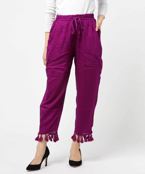 チャイハネ(チャイハネ)の「【チャイハネ】無地タッセルストレートパンツ(その他パンツ・レディース・ブラック/ブルー/オレンジ/ホワイト/イエロー/ブラウン/ピンク・FREE)」の6枚目の写真