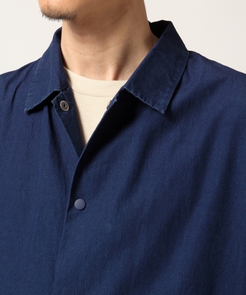 GLOBAL WORK（グローバルワーク）の「デニムコーチシャツ半袖/800771（シャツ/ブラウス・メンズ・ブルー系その他4/ブルー系その他7・SMALL/MEDIUM/LARGE/X-LARGE）」の8枚目の写真