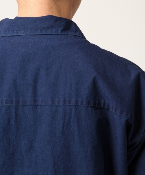 GLOBAL WORK（グローバルワーク）の「デニムコーチシャツ半袖/800771（シャツ/ブラウス・メンズ・ブルー系その他4/ブルー系その他7・SMALL/MEDIUM/LARGE/X-LARGE）」の13枚目の写真