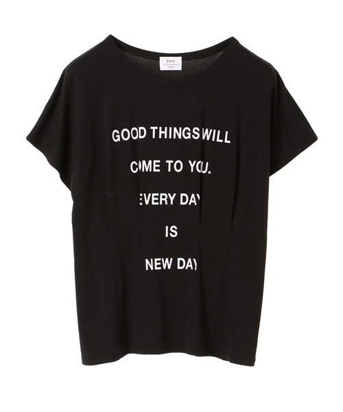 Editt by YECCA VECCA（エディットバイイェッカヴェッカ）の「タックデザインロゴＴｅｅ（Tシャツ/カットソー・レディース・ホワイト/ブラック/キャメル・FREE）」の8枚目の写真