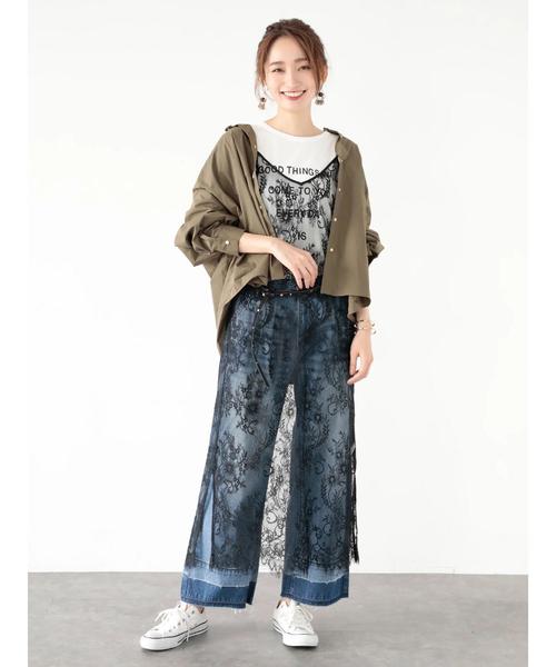 Editt by YECCA VECCA（エディットバイイェッカヴェッカ）の「タックデザインロゴＴｅｅ（Tシャツ/カットソー・レディース・ホワイト/ブラック/キャメル・FREE）」の15枚目の写真