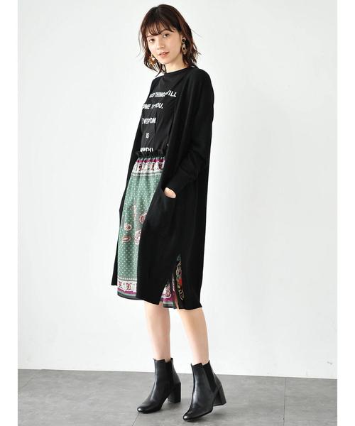 Editt by YECCA VECCA（エディットバイイェッカヴェッカ）の「タックデザインロゴＴｅｅ（Tシャツ/カットソー・レディース・ホワイト/ブラック/キャメル・FREE）」の18枚目の写真