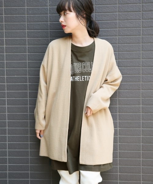 LOWRYS FARM（ローリーズファーム）の「１２Ｇファンクションカーディガン　805085（カーディガン/ボレロ・レディース・ブラック/ベージュ/グレー・FREE）」の3枚目の写真