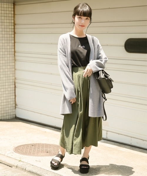 LOWRYS FARM（ローリーズファーム）の「１２Ｇファンクションカーディガン　805085（カーディガン/ボレロ・レディース・ブラック/ベージュ/グレー・FREE）」の5枚目の写真