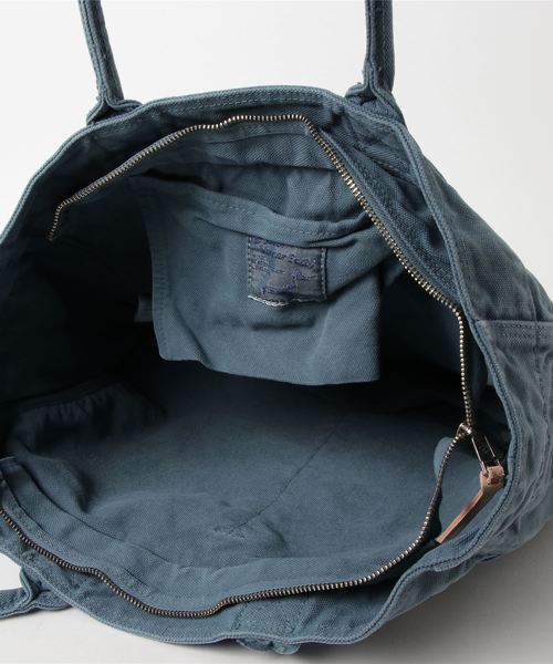 Butler Verner Sails(バトラーヴァーナーセイルス)の「【Butler Verner Sails】反応染8号キャンバスサークルトート(トートバッグ・メンズ・グリーン/ブルー/イエロー・FREE)」の8枚目の写真