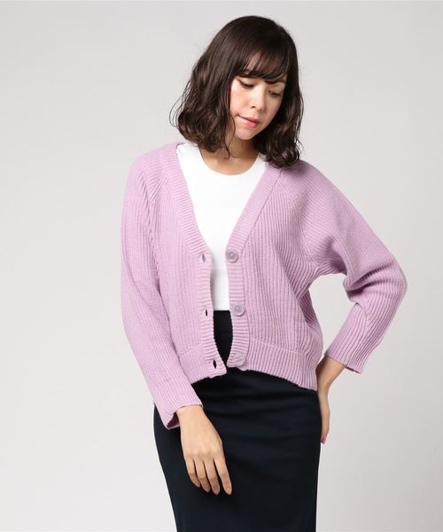N.（N. Natural Beauty Basic）（エヌエヌナチュラルビューティーベーシック）の「ショートフォルムカーディガン（カーディガン/ボレロ・レディース・ベージュ/パープル/ブルー・MEDIUM）」の16枚目の写真