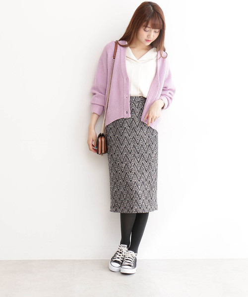 N.（N. Natural Beauty Basic）（エヌエヌナチュラルビューティーベーシック）の「ショートフォルムカーディガン（カーディガン/ボレロ・レディース・ベージュ/パープル/ブルー・MEDIUM）」の14枚目の写真
