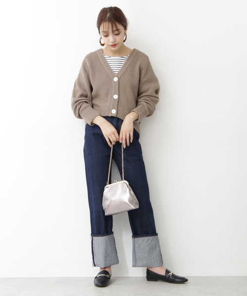 N.（N. Natural Beauty Basic）（エヌエヌナチュラルビューティーベーシック）の「ショートフォルムカーディガン（カーディガン/ボレロ・レディース・ベージュ/パープル/ブルー・MEDIUM）」の21枚目の写真