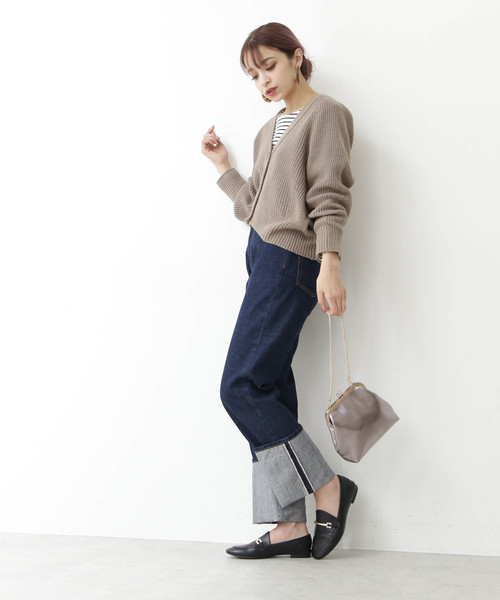N.（N. Natural Beauty Basic）（エヌエヌナチュラルビューティーベーシック）の「ショートフォルムカーディガン（カーディガン/ボレロ・レディース・ベージュ/パープル/ブルー・MEDIUM）」の20枚目の写真