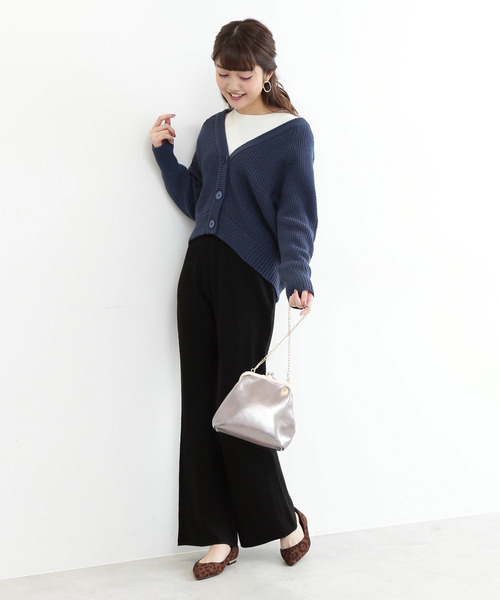 N.（N. Natural Beauty Basic）（エヌエヌナチュラルビューティーベーシック）の「ショートフォルムカーディガン（カーディガン/ボレロ・レディース・ベージュ/パープル/ブルー・MEDIUM）」の19枚目の写真