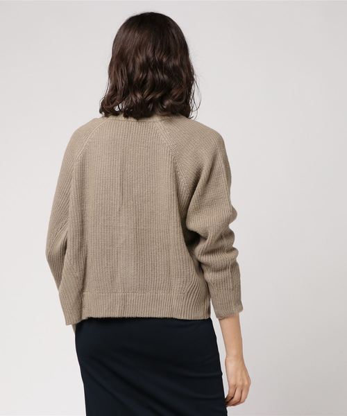 N.（N. Natural Beauty Basic）（エヌエヌナチュラルビューティーベーシック）の「ショートフォルムカーディガン（カーディガン/ボレロ・レディース・ベージュ/パープル/ブルー・MEDIUM）」の5枚目の写真