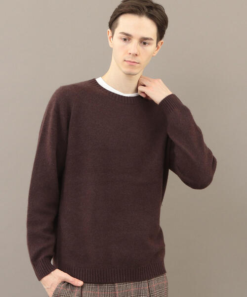 BEAUTY&YOUTH UNITED ARROWS（ビューティーアンドユースユナイテッドアローズ）の「BY カシミヤ ミドルゲージ ニット（ニット/セーター・メンズ・ブラック/ライトブルー/ダークブラウン・MEDIUM/SMALL/X-LARGE/LARGE）」の3枚目の写真