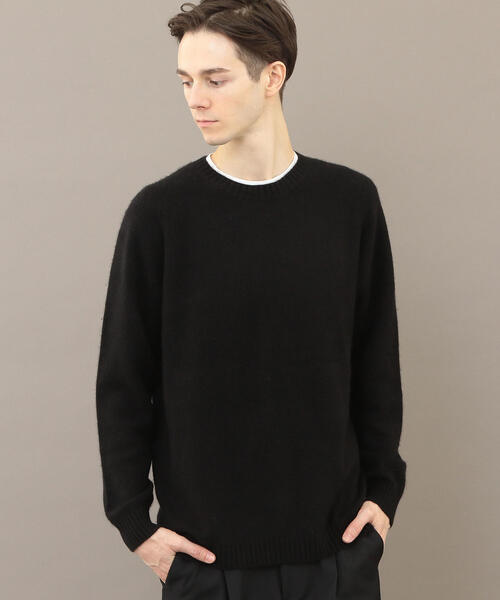 BEAUTY&YOUTH UNITED ARROWS（ビューティーアンドユースユナイテッドアローズ）の「BY カシミヤ ミドルゲージ ニット（ニット/セーター・メンズ・ブラック/ライトブルー/ダークブラウン・MEDIUM/SMALL/X-LARGE/LARGE）」の2枚目の写真