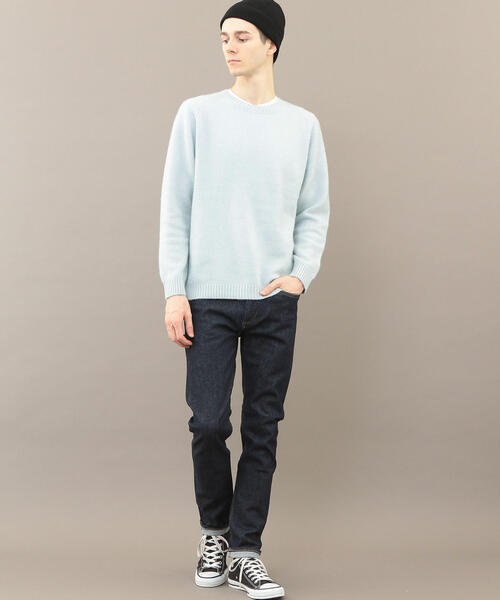 BEAUTY&YOUTH UNITED ARROWS（ビューティーアンドユースユナイテッドアローズ）の「BY カシミヤ ミドルゲージ ニット（ニット/セーター・メンズ・ブラック/ライトブルー/ダークブラウン・MEDIUM/SMALL/X-LARGE/LARGE）」の10枚目の写真