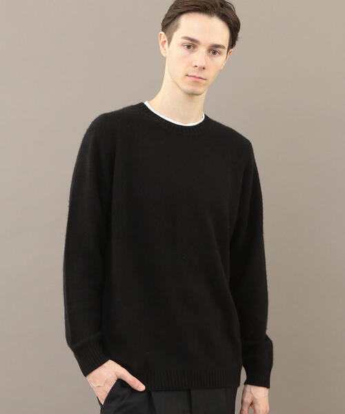 BEAUTY&YOUTH UNITED ARROWS（ビューティーアンドユースユナイテッドアローズ）の「BY カシミヤ ミドルゲージ ニット（ニット/セーター・メンズ・ブラック/ライトブルー/ダークブラウン・MEDIUM/SMALL/X-LARGE/LARGE）」の12枚目の写真