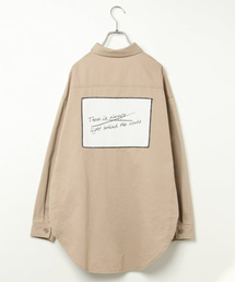 VENCEEXCHANGE | バックパッチミリタリーシャツ(シャツ/ブラウス)