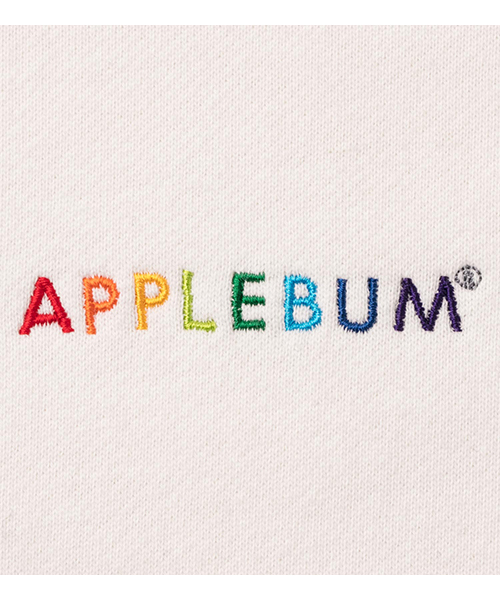 APPLEBUM（アップルバム）の「Rainbow Logo Pigment Sweat Parka（パーカー・メンズ・ホワイト/ブラック/ネイビー・M/L/XL/S）」の4枚目の写真