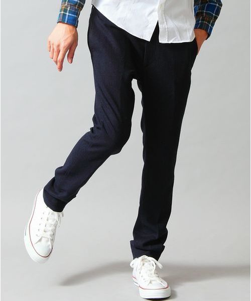 BEAUTY&YOUTH UNITED ARROWS（ビューティーアンドユースユナイテッドアローズ）の「by ∴ ホームスパン スキニー テーパードパンツ ◆§5　（その他パンツ・メンズ・ブラック/ダークグレー/ネイビー・SMALL/MEDIUM/LARGE/X-LARGE）」の6枚目の写真