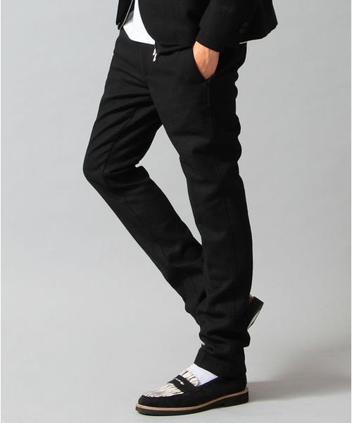 BEAUTY&YOUTH UNITED ARROWS（ビューティーアンドユースユナイテッドアローズ）の「by ∴ ホームスパン スキニー テーパードパンツ ◆§5　（その他パンツ・メンズ・ブラック/ダークグレー/ネイビー・SMALL/MEDIUM/LARGE/X-LARGE）」の7枚目の写真
