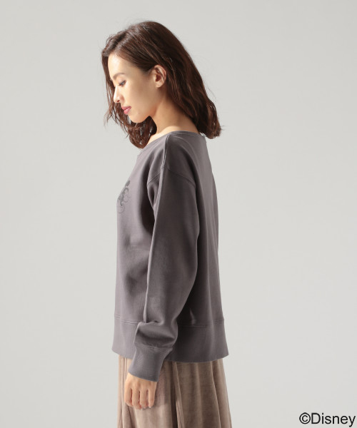 BAYFLOW(ベイフロー)の「【Disney(ディズニー)】ミッキーマウスウラケプルオーバー(Tシャツ/カットソー・レディース・ベージュ/カーキ/チャコール・SMALL/MEDIUM)」の7枚目の写真