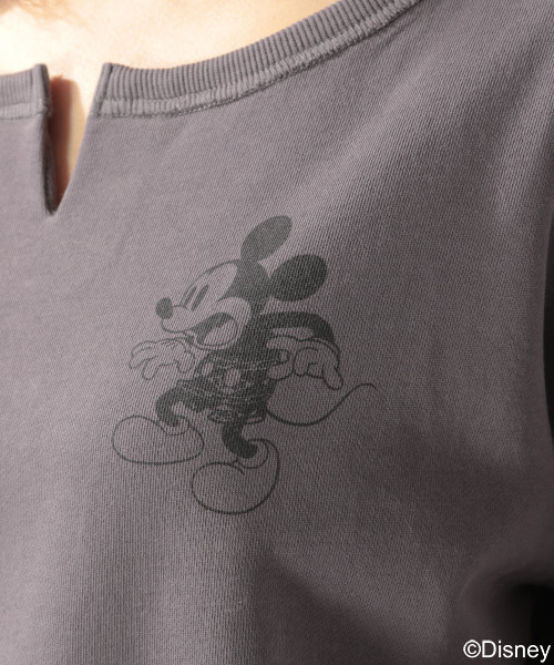 BAYFLOW(ベイフロー)の「【Disney(ディズニー)】ミッキーマウスウラケプルオーバー(Tシャツ/カットソー・レディース・ベージュ/カーキ/チャコール・SMALL/MEDIUM)」の9枚目の写真