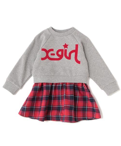 セール ワンピース X Girl Stages エックスガールステージス のファッション チェック切り替えワンピース ワンピース X Girl セール ワンピース X Girl Stages エックスガールステージス のファッション チェック切り替えワンピース ワンピース X Girl