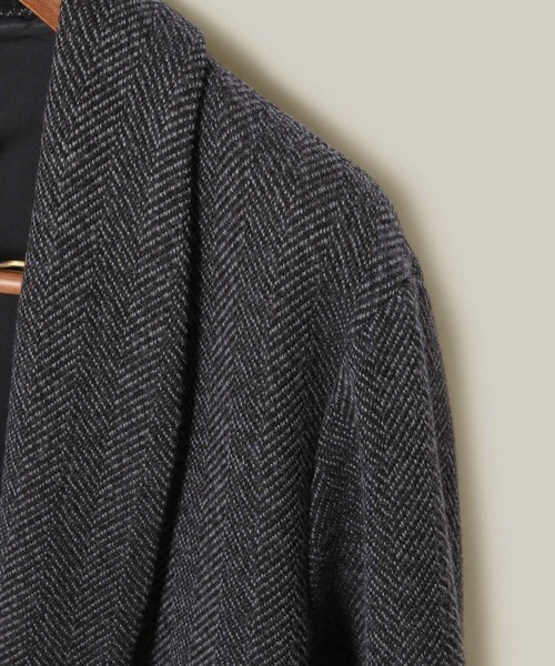 WILD LIFE TAILOR Adam et Rope'(ワイルドテーラーアダムエロペ )の「WLTヘリンボンライトコート(その他アウター・メンズ・チャコールグレー/ブラウン系その他・M)」の9枚目の写真