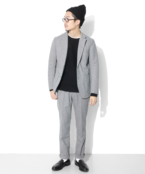 URBAN RESEARCH DOORS MENS（アーバンリサーチ ドアーズ メンズ）の「DOORS フラノトラウザー（その他パンツ・メンズ・ライトグレー/チャコール/ネイビー/カーキ・36/38/40/42）」の13枚目の写真