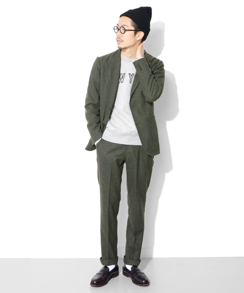 URBAN RESEARCH DOORS MENS（アーバンリサーチ ドアーズ メンズ）の「DOORS フラノトラウザー（その他パンツ・メンズ・ライトグレー/チャコール/ネイビー/カーキ・36/38/40/42）」の15枚目の写真