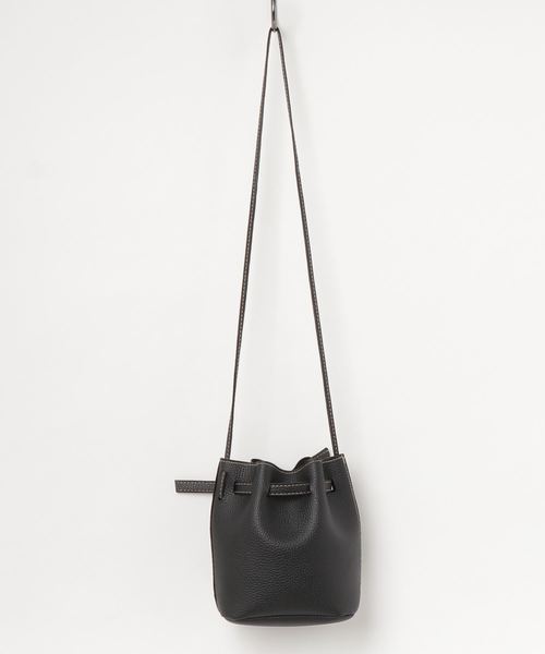 STYLEBLOCK（スタイルブロック）の「巾着型ミニショルダーバッグ（ショルダーバッグ・レディース・ブラック/ダークグリーン/ネイビー/グレー/カーキ/ピンク/ワインレッド/ブラック系その他/ブラウン系その他/グリーン系その他/レッド系その他・FREE）」の12枚目の写真