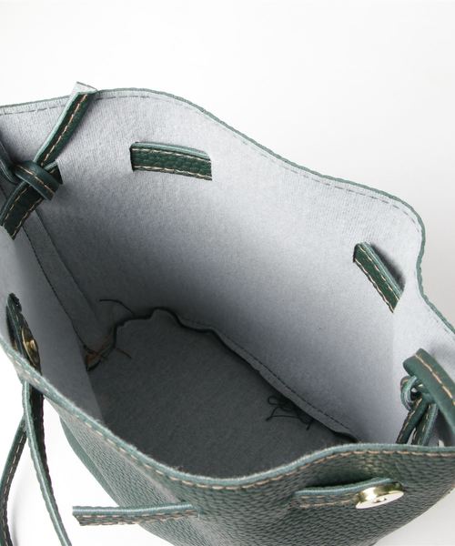 STYLEBLOCK（スタイルブロック）の「巾着型ミニショルダーバッグ（ショルダーバッグ・レディース・ブラック/ダークグリーン/ネイビー/グレー/カーキ/ピンク/ワインレッド/ブラック系その他/ブラウン系その他/グリーン系その他/レッド系その他・FREE）」の15枚目の写真