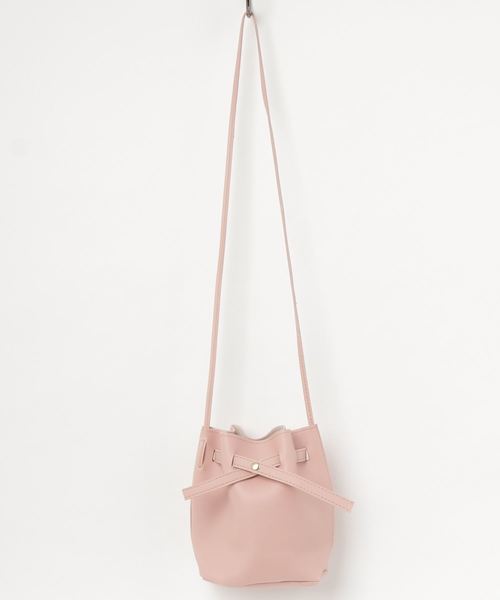 STYLEBLOCK（スタイルブロック）の「巾着型ミニショルダーバッグ（ショルダーバッグ・レディース・ブラック/ダークグリーン/ネイビー/グレー/カーキ/ピンク/ワインレッド/ブラック系その他/ブラウン系その他/グリーン系その他/レッド系その他・FREE）」の19枚目の写真