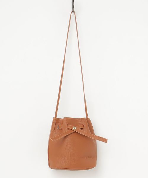 STYLEBLOCK（スタイルブロック）の「巾着型ミニショルダーバッグ（ショルダーバッグ・レディース・ブラック/ダークグリーン/ネイビー/グレー/カーキ/ピンク/ワインレッド/ブラック系その他/ブラウン系その他/グリーン系その他/レッド系その他・FREE）」の18枚目の写真