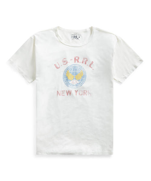 RRL(ダブル アール エル)の「コットン ジャージー グラフィック Tシャツ(Tシャツ/カットソー・メンズ・レッド/ホワイト/ブルー系9・SMALL/MEDIUM/LARGE/X-SMALL/X-LARGE/XX-LARGE)」の1枚目の写真