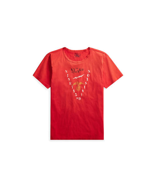 RRL(ダブル アール エル)の「コットン ジャージー グラフィック Tシャツ(Tシャツ/カットソー・メンズ・レッド/ホワイト/ブルー系9・SMALL/MEDIUM/LARGE/X-SMALL/X-LARGE/XX-LARGE)」の8枚目の写真