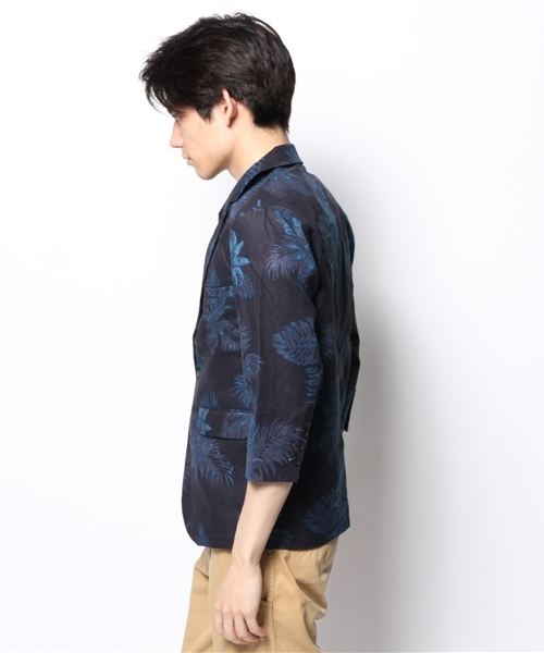 WEGO（ウィゴー）の「WEGO/フローラル7分袖テーラードジャケット（テーラードジャケット・メンズ・ワイン/ネイビー・MEDIUM/LARGE）」の5枚目の写真