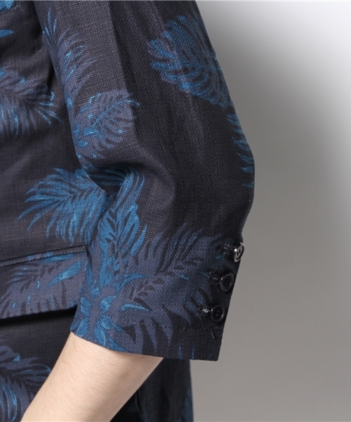 WEGO（ウィゴー）の「WEGO/フローラル7分袖テーラードジャケット（テーラードジャケット・メンズ・ワイン/ネイビー・MEDIUM/LARGE）」の9枚目の写真