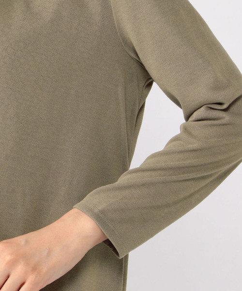 A/C DESIGN BY ALPHA CUBIC（エーシーデザインバイアルファキュービック）の「吸水速乾ミドル丈カーディガン（カーディガン/ボレロ・レディース・ライトグレー/ブラック/モカ・M size/L size）」の8枚目の写真