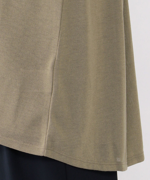 A/C DESIGN BY ALPHA CUBIC（エーシーデザインバイアルファキュービック）の「吸水速乾ミドル丈カーディガン（カーディガン/ボレロ・レディース・ライトグレー/ブラック/モカ・M size/L size）」の9枚目の写真