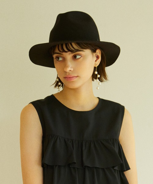 The Virgnia（ザ ヴァージニア）の「フェルトハット（ハット・レディース・ブラック/ブラウン・FREE）」の3枚目の写真