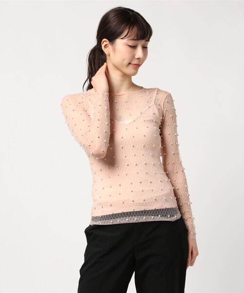Guess（ゲス）の「Erica Pearl Top（シャツ/ブラウス・レディース・ブラック/ピンク・X-SMALL/SMALL）」の11枚目の写真