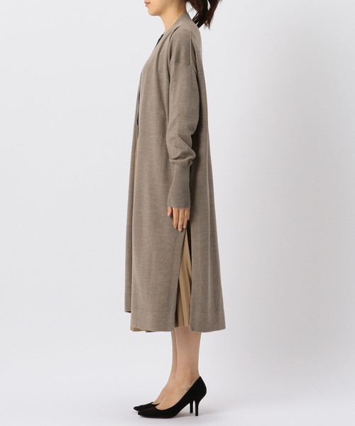 Liesse（リエス）の「ロングカーディガン（カーディガン/ボレロ・レディース・ブラック/トップグレー/モカ・FREE）」の4枚目の写真